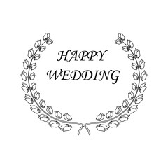 Illustration Vector Graphic of laurel wreath icon design