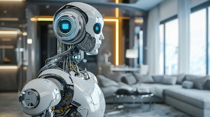 Fototapeta premium Guardians of the Smart Castle: AI-Powered Security Systems for Modern Living