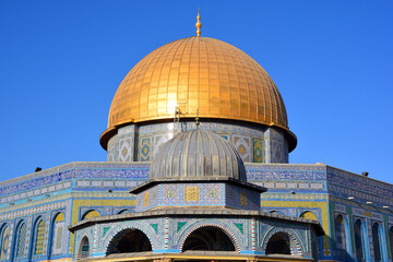 Temple Mount known as the the Noble Sanctuary of Jerusalem located in the Old City of Jerusalem, Israel is one of the most important religious sites in the world.