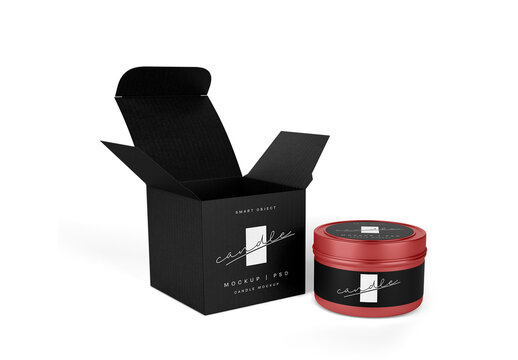 Candle Can Mockup