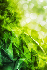 Vertical green abstract green light abstract ,background polygon elegant background and frame background.