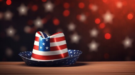 Festive background for American Independence Day. Neural network AI generated art