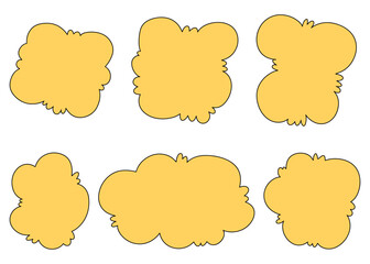 手書きのフレームセット　ポップなフレーム