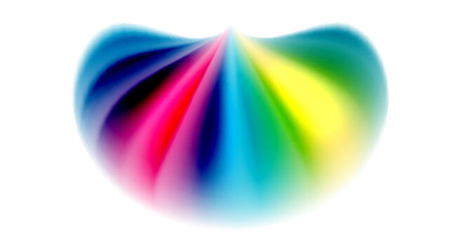 Color mixing liquid rainbow shape background