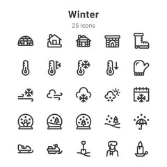Winter icons