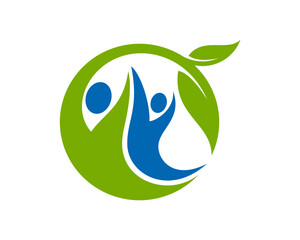 eco friendly people logo