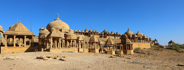 Vyas Chhatri cenotaphs here are the most fabulous structures in Jaisalmer, and one of its major...