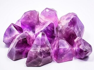 amethyst isolated on white background