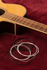 Strings replacement (changing) on an acoustic Classical guitar with nylon strings