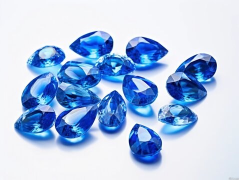blue topaz gemstones
