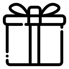 gift icon in line style