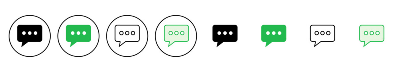 Fototapeta premium Chat icon set. speech bubble icon. comment icon vector. message. contact us