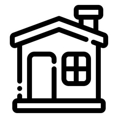 house icon in line style