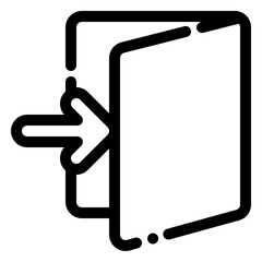 login icon in line style