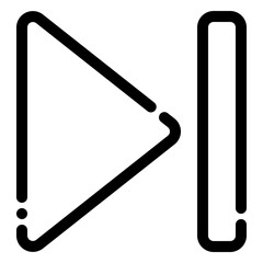 pause icon in line style
