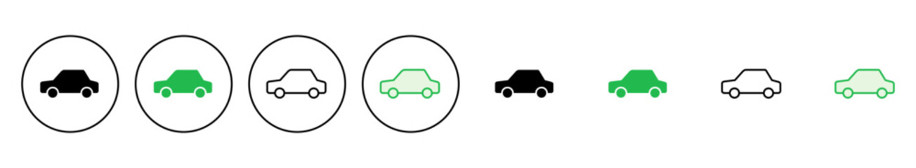 Car icon set. car vector icon. small sedan