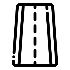 road icon in line style