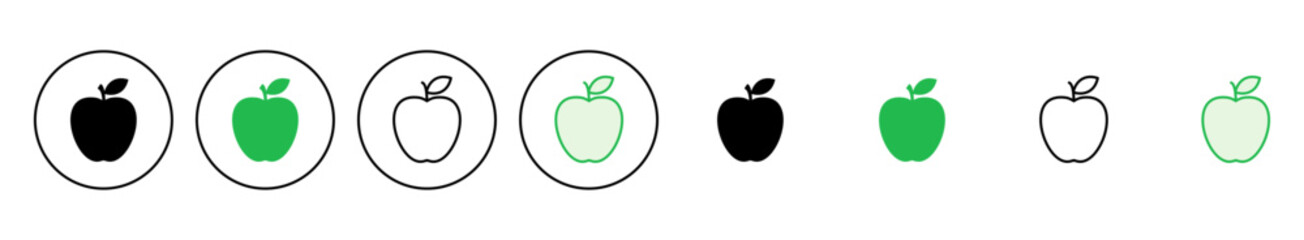 Apple icon set. Apple vector icon. apple symbols for your web design.