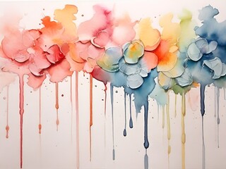 abstract watercolor background art, color, painting,Ai generative 