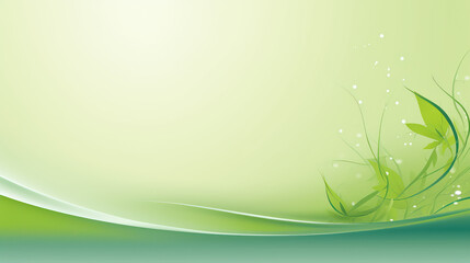 Abstract Green Wellness Background 