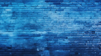 Blue Brick Wall Background
