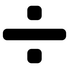 divide icon in solid style