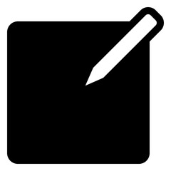 edit icon in solid style