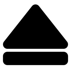 eject icon in solid style