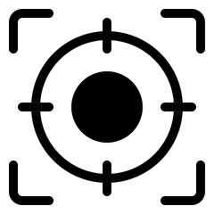 target icon in solid style