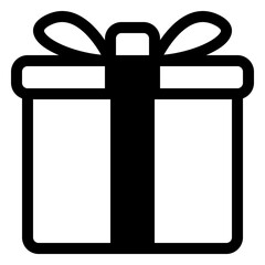 gift icon in solid style