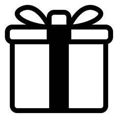 gift icon in solid style