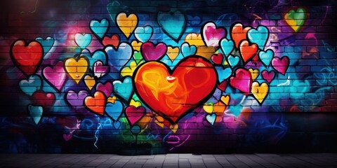 Love Adorning the Wall Illuminating Romance and Passion Generative AI