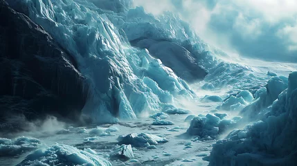 Fotobehang melting glaciers, iceberg, ecology, climat change © Alin