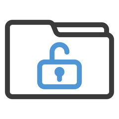 unlock folder icon