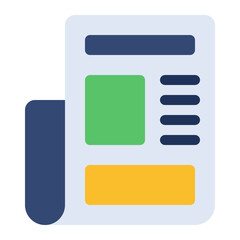 Fototapeta premium newspaper icon