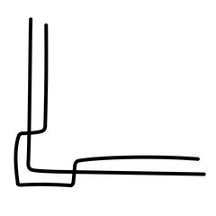 handdrawn corner