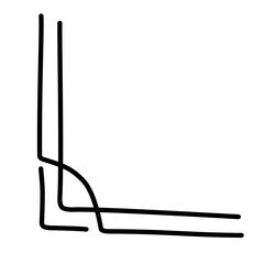 handdrawn corner