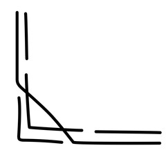 handdrawn corner