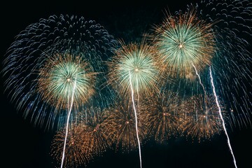 長岡天神花火大会の風景