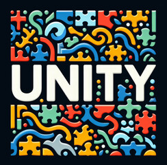 United World Puzzle, Unity World Puzzle, Divers Puzzle of Multiracial People