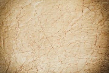 Obraz premium Crumpled old paper as background. Texture of parchment