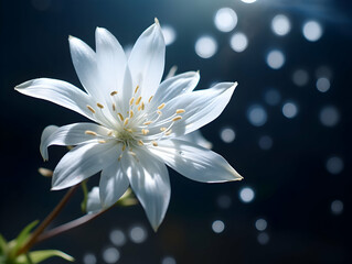Jesmine flower in studio background, single jesmine flower, Beautiful flower images