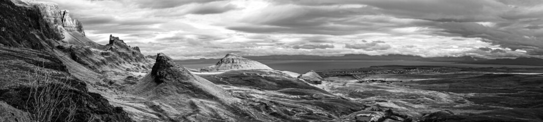 Cuith Raing Schottland Bergpanorama Landschaft Schwarz Weiss Fine Art Kontrast rau wild karg...