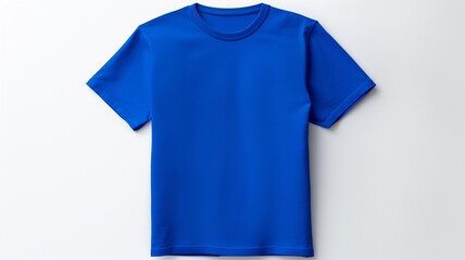 blue t shirt isolated