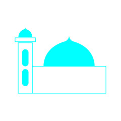 eid mubarak icon illustration vector