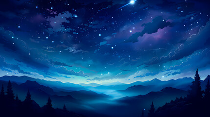 sky background with many stars, sky full of stars