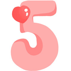 Count the numbers on Valentine's Day.