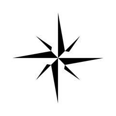 Wind Rose Signs Compass Icon