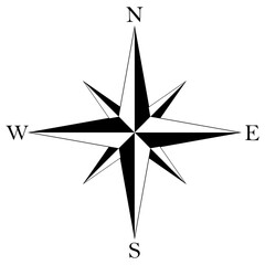 Wind Rose Signs Compass Icon