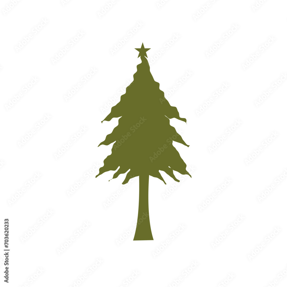 Canvas Prints pine tree illustration